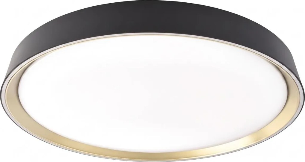 Plafonieră LED reglabilă ILVI LED/30W/230V 2700-6500K Ø 40 cm negru/alamă+telecomandă