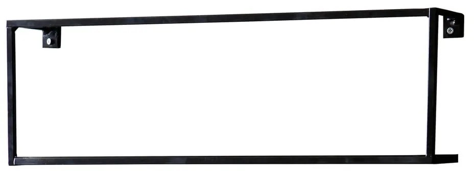 Raft WOOOD Meert, lungime 50 cm, negru