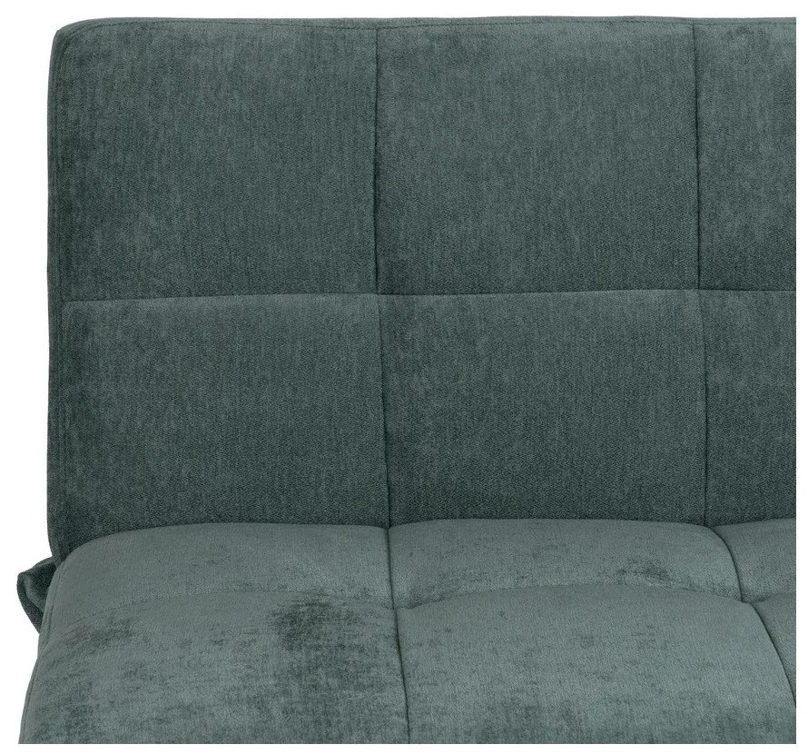 Canapea turcoaz extensibilă cu tapițerie din chenille 178 cm – Ixia