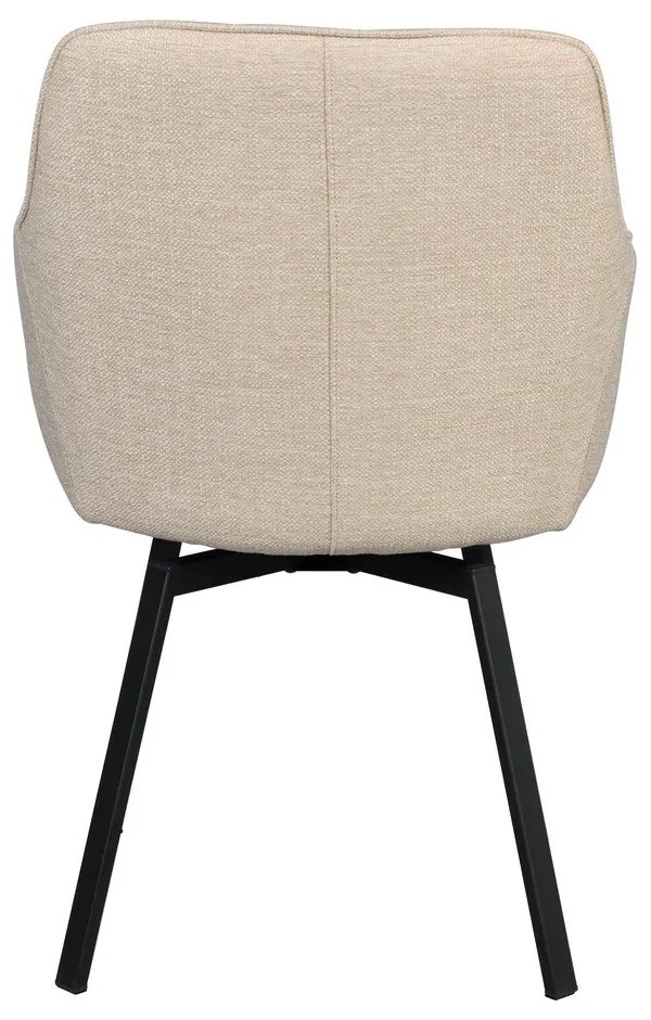 Set de scaune de sufragerie bej 2 buc. tapițat Alison – Rowico