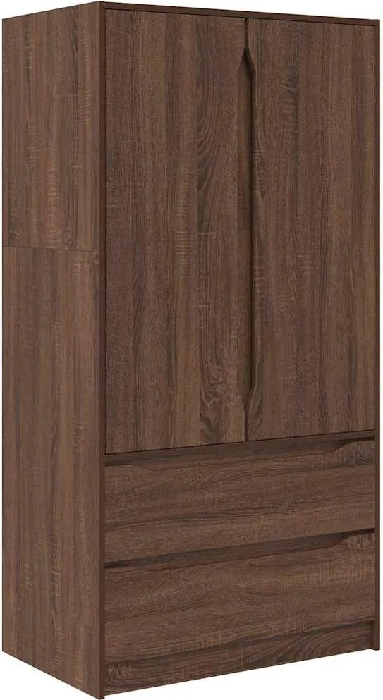 vidaXL Dulap de Baie Stejar închis 79,5 x 49 x 156 cm Lemn compozit