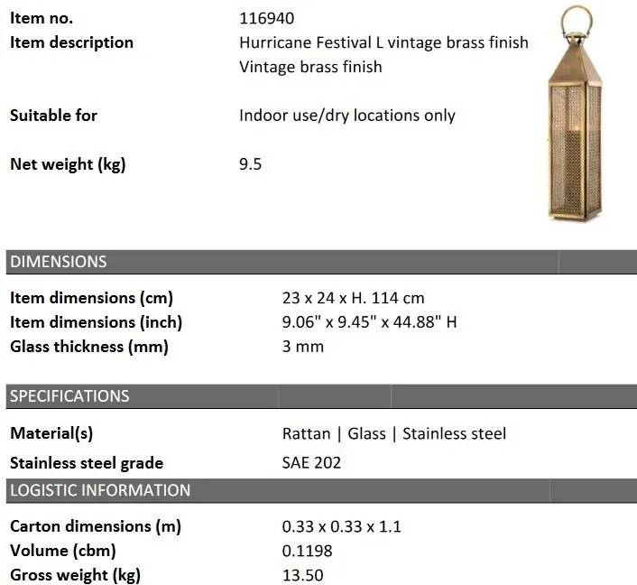 Suport lumanare design LUX Festival L