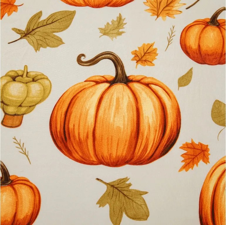 Cearsaf din microfibra AUTUMN PUMPKINS colorat 90x200 cm