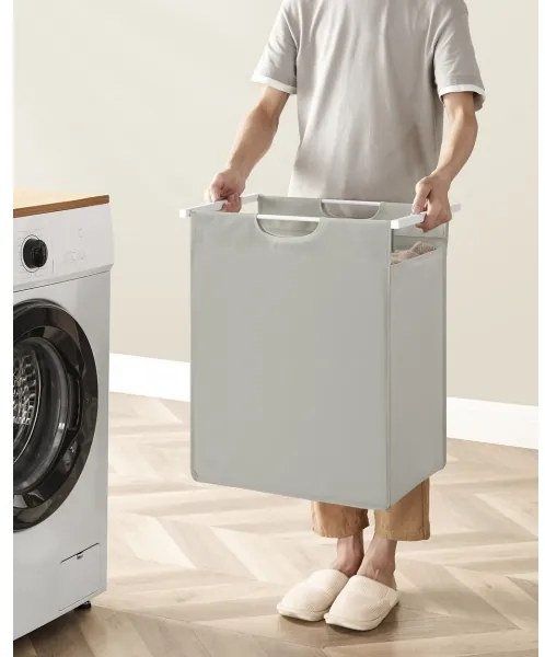 Coș pentru rufe REX alb