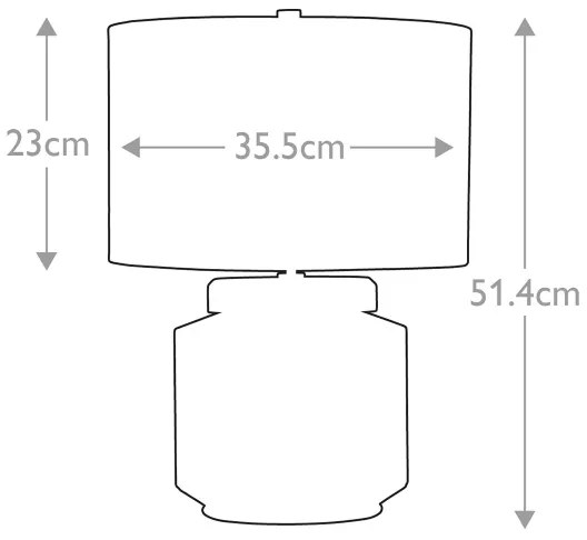 Lampă de masă Elstead LUGA-TL-NATURAL LUGA 1xE27/60W/230V