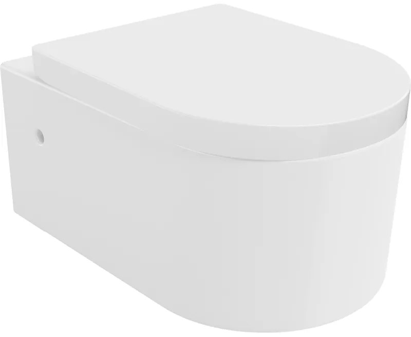 Mexen Sofia miska wc z deską wolnoopadającą twarda, Albă - 30798000