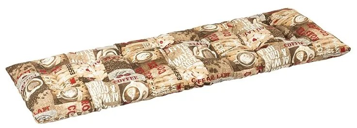 Bellatex Șezlong pentru bancă matlasat Cafea, 40 x 140 cm