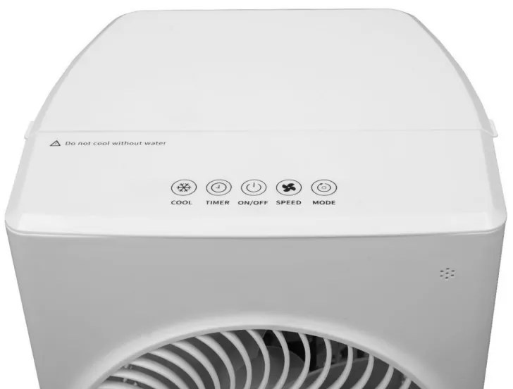 Racitor de aer si umidificator Elite ACS-2594, 60W, 20 m², 760 m³/h, Zgomot redus, Afisaj LED, Timer, Alb