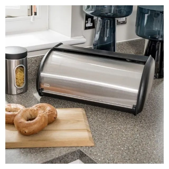 Suport pâine Addis Bread Bin, negru