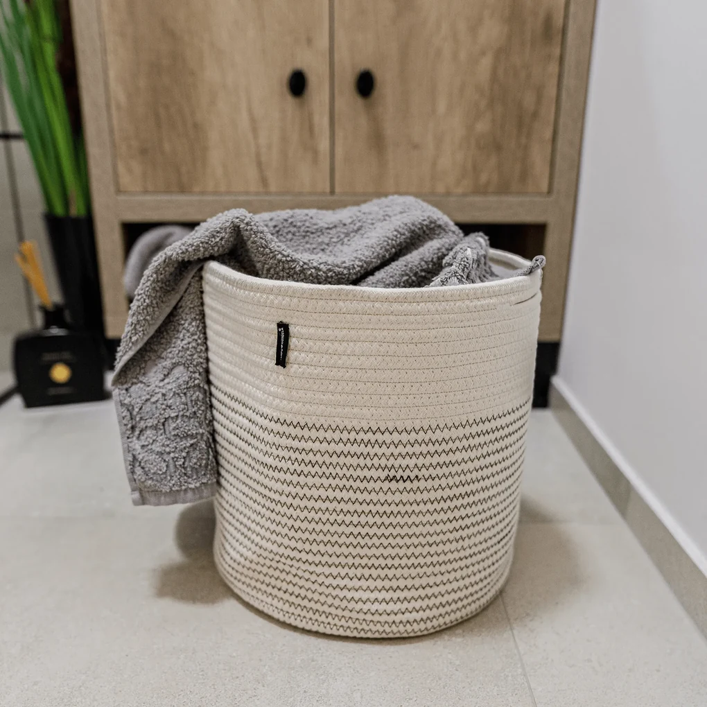 TEMPO-KONDELA MEZON, huse pentru ghivece, set de 3, alb/ model