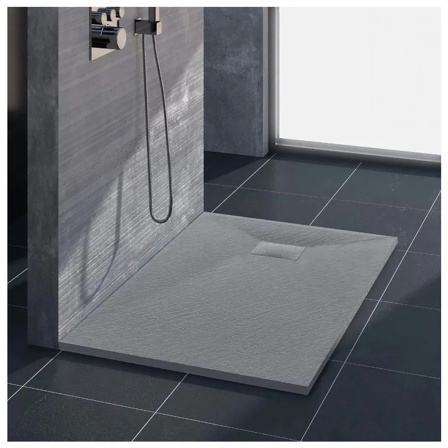 Rea Magnum Grey cadita de dus patrata x90 cm gri REA-K4106