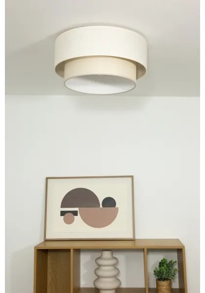 Plafonieră NATIA 1xE27/60W/230V Ø 45 cm crem