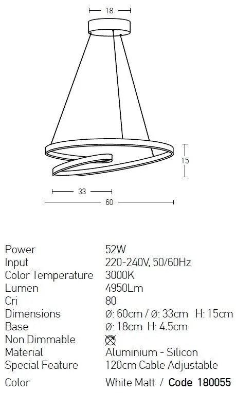 Lustra design modern circular LED ROTUNDA