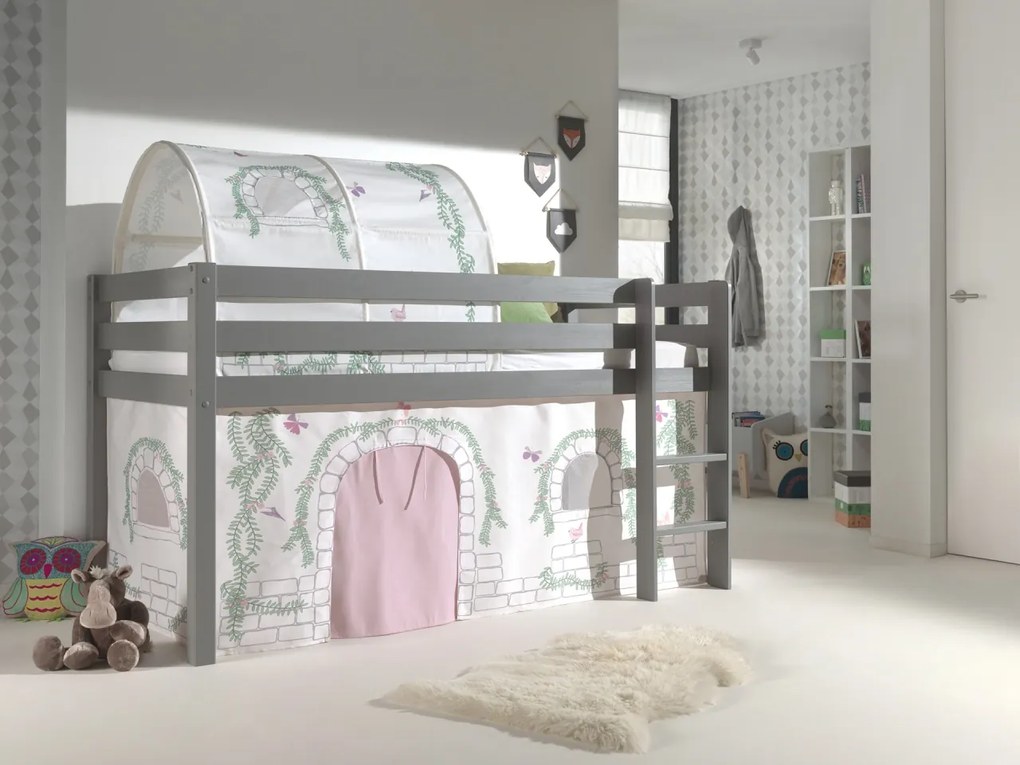 Tunel decorativ BIRDY pentru pat semi-supraetajat copii PINO/SCOTT