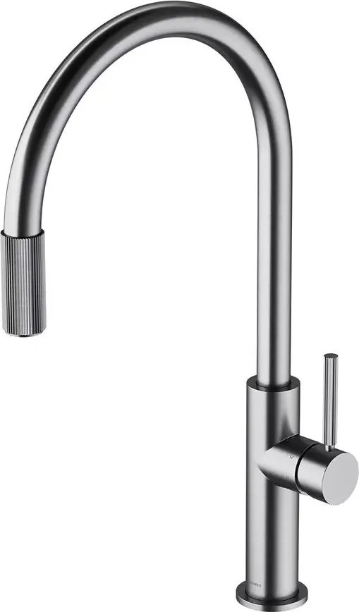Baterie bucatarie nichel Omnires Switch cu 3 cai, pentru apa filtrata