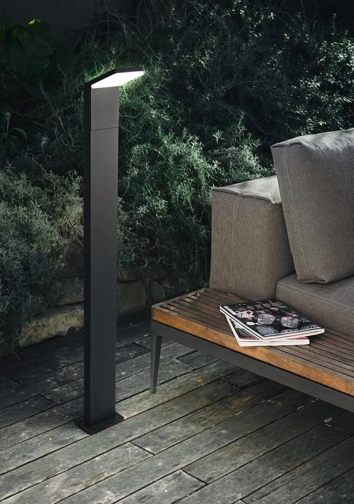 Stalp LED Exterior, Cafeniu, Protectie IP54, Style pt h100 3000k