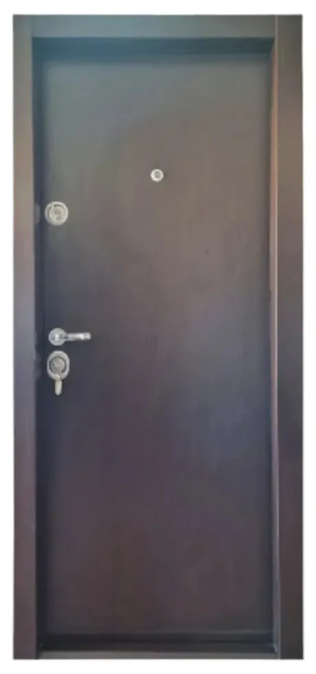 Usa metalica de apartament cu izolatie si vizor Novo Doors First Class NDFC03, Deschidere Stanga Dreapta, Dimensiune 200X88 cm, Tabla 12 mm, Kit