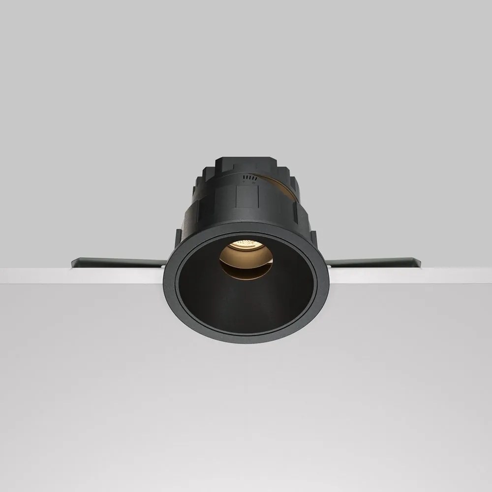 Spot LED incastrabil design tehnic Wise negru