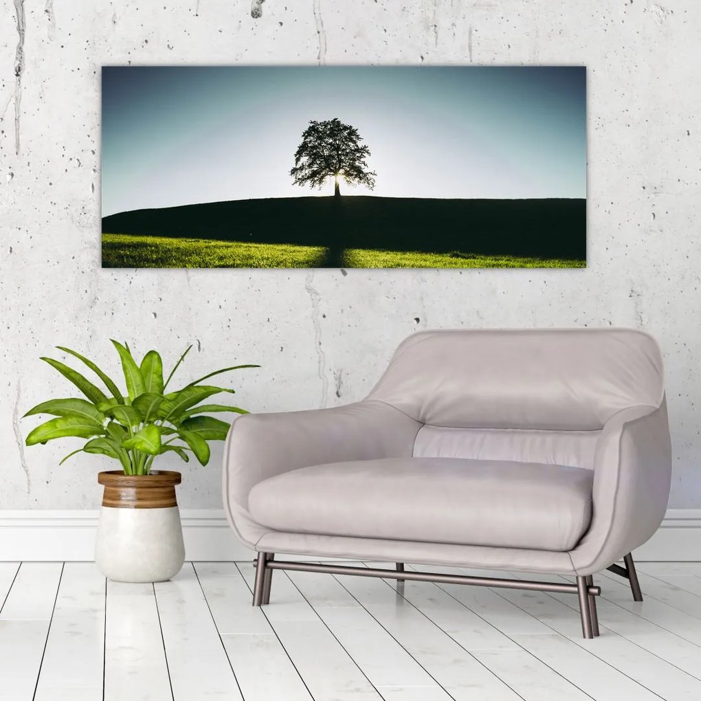 Tablou cu natura - copac (120x50 cm)