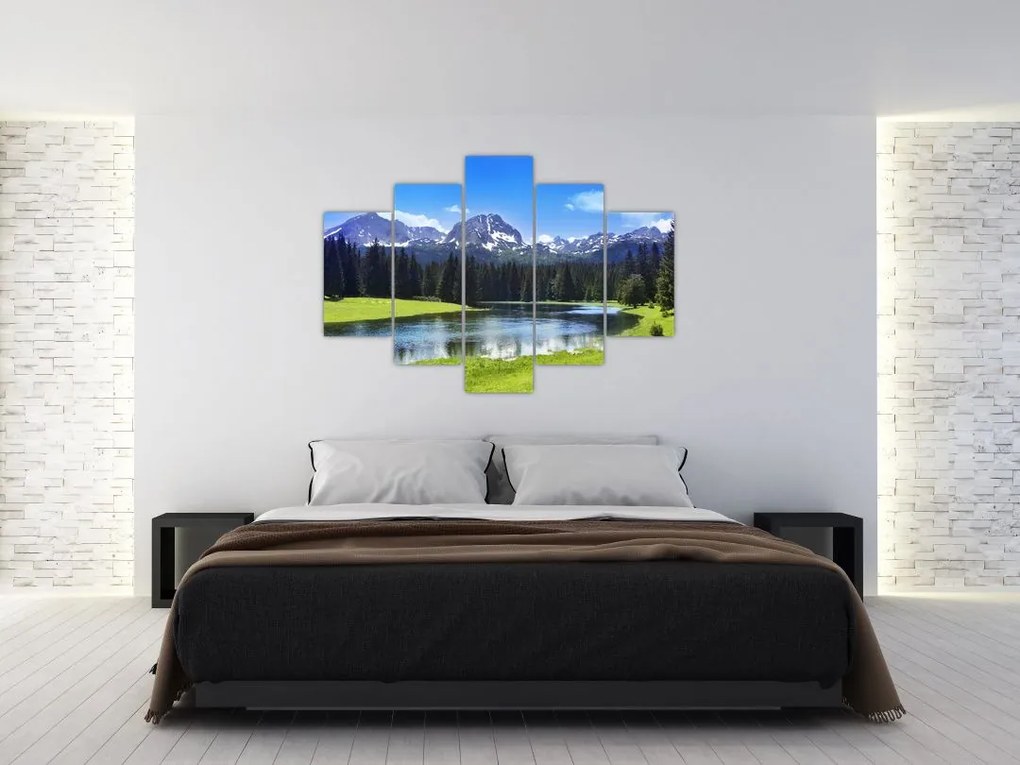 Tablou - vâfurile montane înzăpezite (150x105 cm)