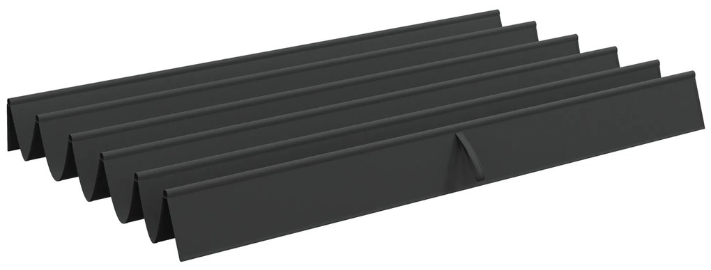 Outsunny Copertina retractabila pentru pergola, Copertina de rezerva din material textil pentru pergola de 3 x 3 (m), gri inchis | AOSOM RO