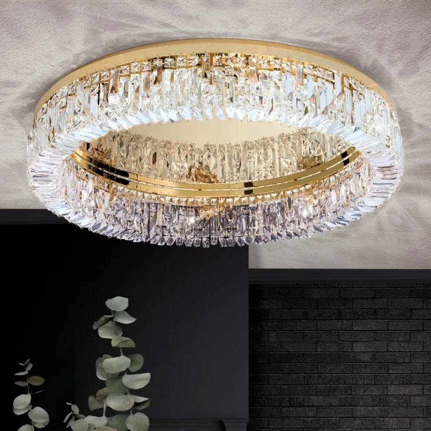 Lustra aplicata cristal Schöler design modern de lux Ring 75cm gold