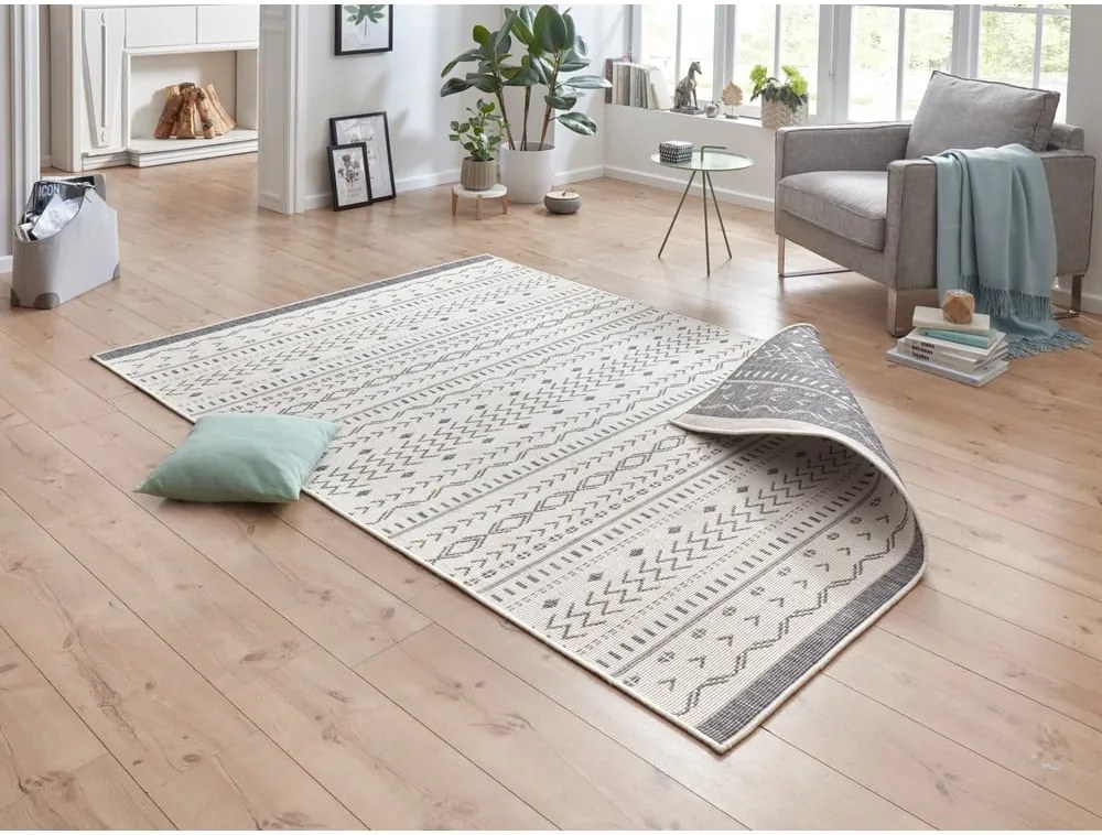 Covor adecvat pentru exterior NORTHRUGS Kuba, 120 x 170 cm, gri-crem