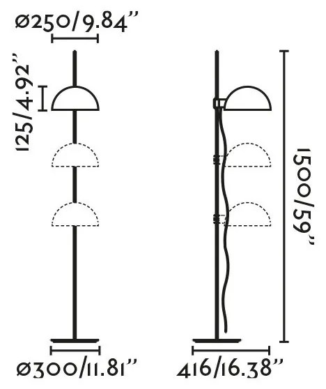 Lampadar/Lampa de podea metal stil industrial DOMINICA negru