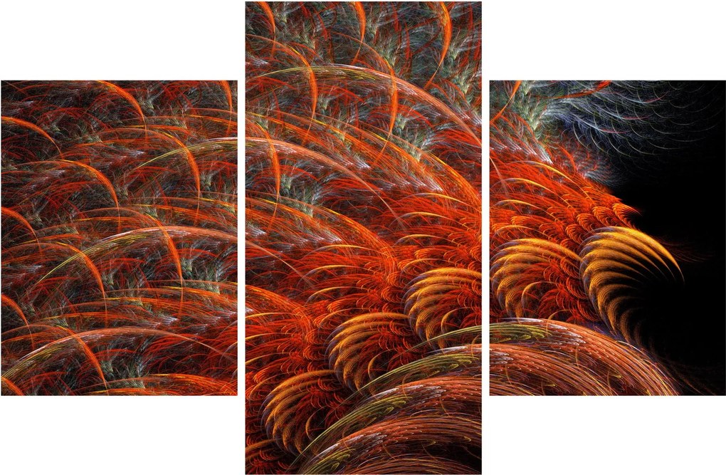 Tablou - Pene de imitație abstractă (90x60 cm)