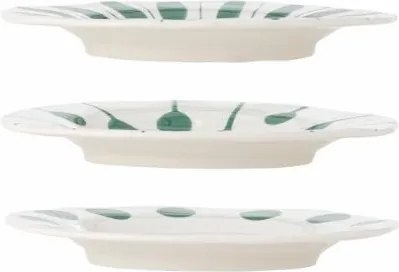 Farfurie verde din ceramică – Linora