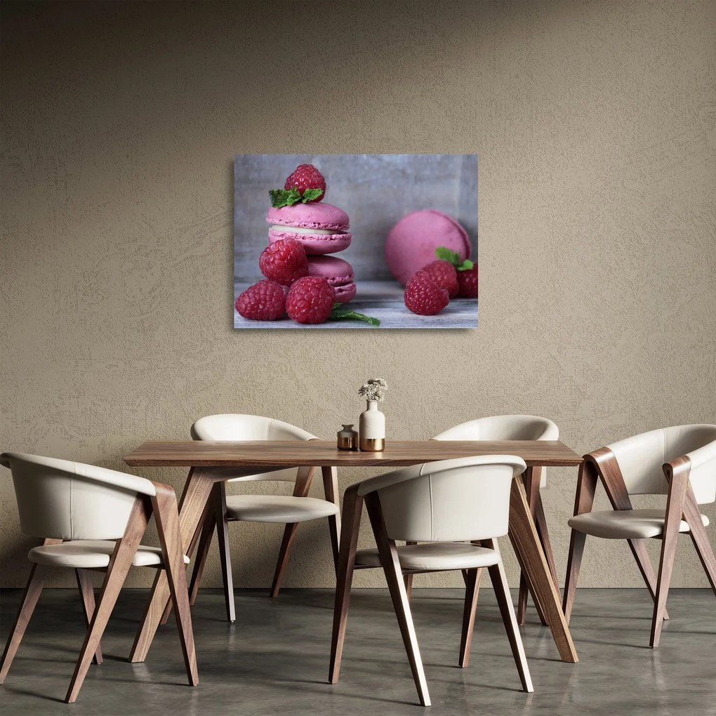 Tablou pe sticlă cu macarooni (70x50 cm)