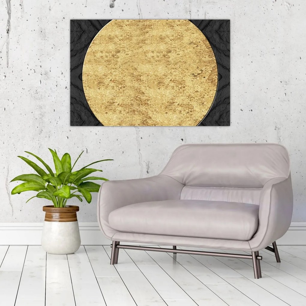 Tablou - Structura de aur N⁰2 (90x60 cm)