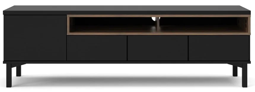 Comodă TV neagră 156x48x48 cm Roomers – Tvilum