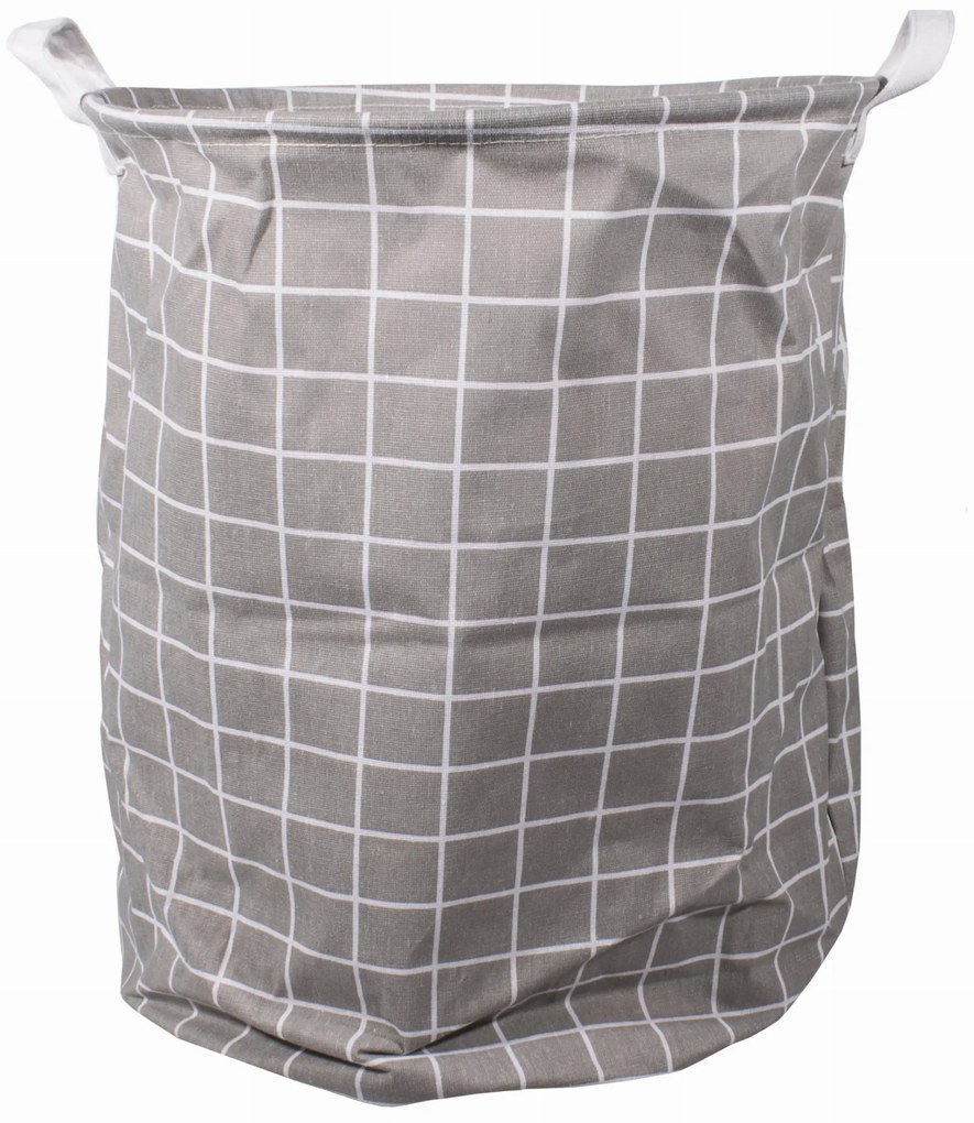 Cos pentru jucarii si rufe Culoare alb-gri, CUBE