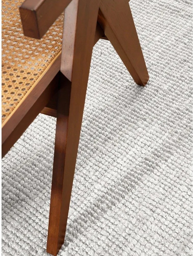 Covor gri deschis reversibil/țesut manual rotund din iută ø 200 cm Bouclé Jaipur – Hanse Home