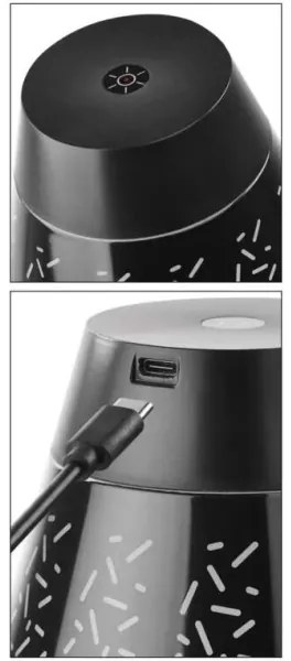 Lampă LED reîncărcabilă dimabilă de masă de exterior LED/4,2W/5V 2200mAh IP44