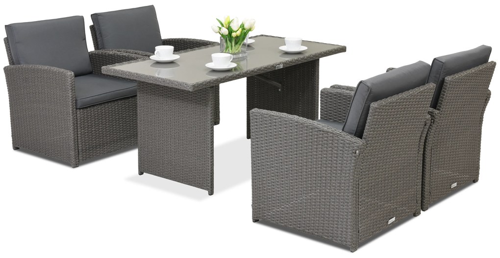 Mobilier terasă Monaco Premium 4 Garden Point antracit