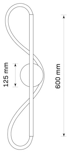 Aplică LED EMMA LED/19W/230V negru