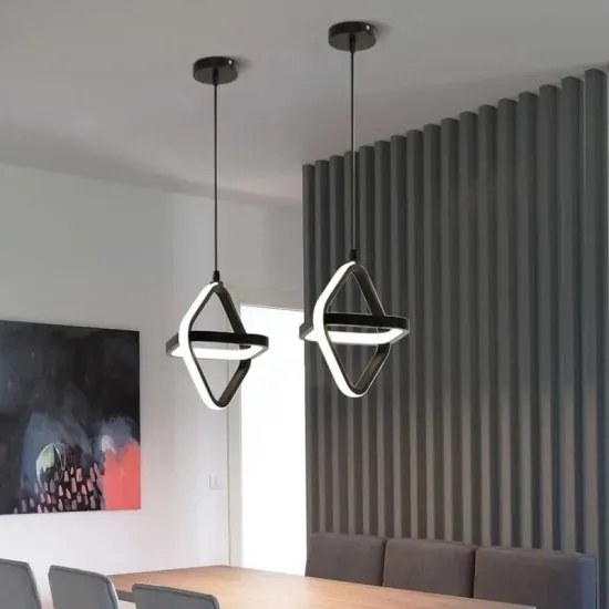 Aplica Led suspendata, Elit'S, Reia SI, 26w Negru