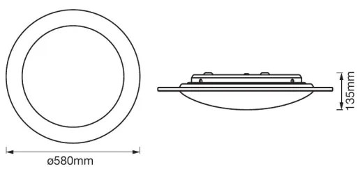 Plafonieră LED dimabilă Ledvance ORBIS SPARKLE LED/35W/230V 2700-6500K