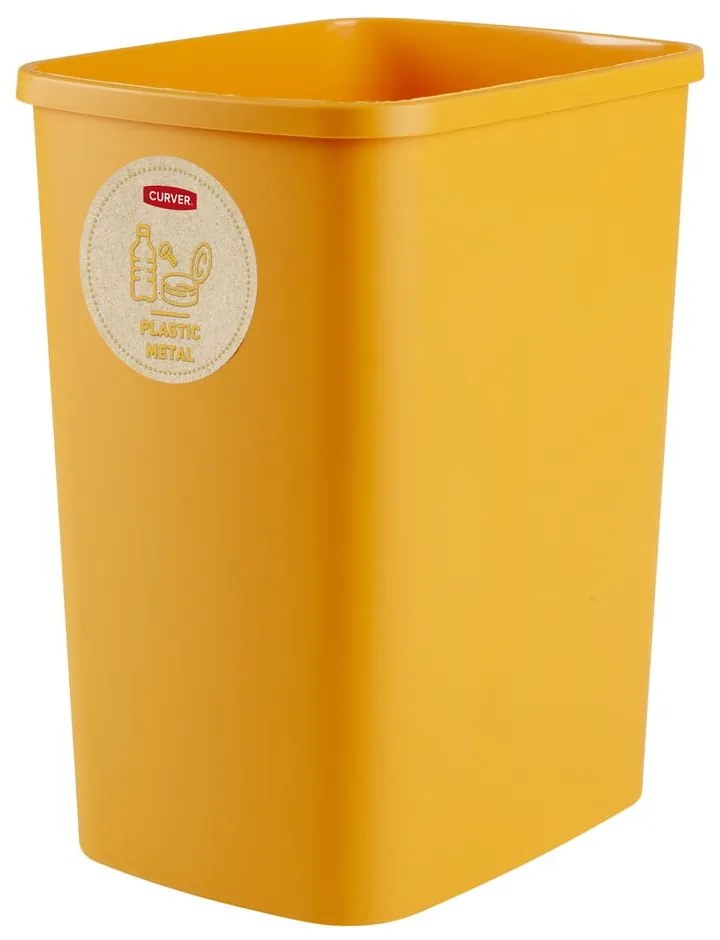 Set 3 coșuri de gunoi pentru sortarea deșeurilor Curver ECO, 25 l