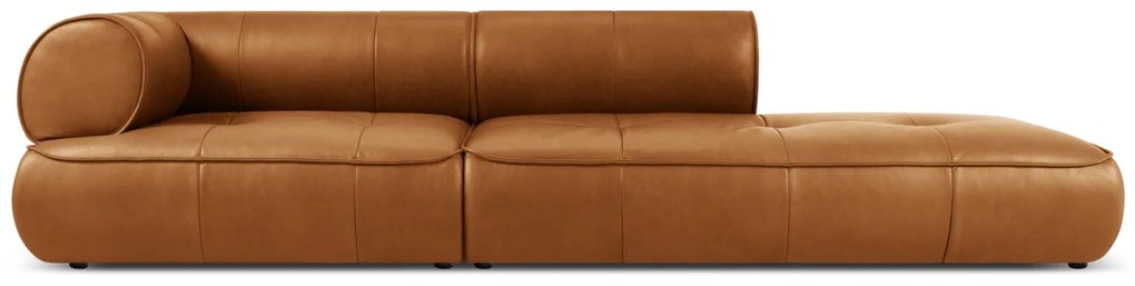 Canapea Lily cu 4 locuri si tapiterie din piele naturala