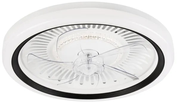 Plafonieră LED cu ventilator GEMMA LED/37W/230V alb + telecomandă