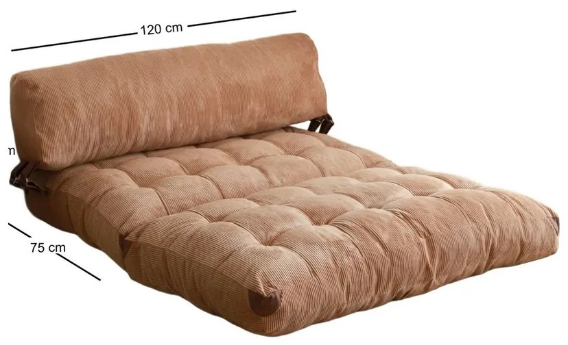 Fold canapea Fold Kadife 2 Camel