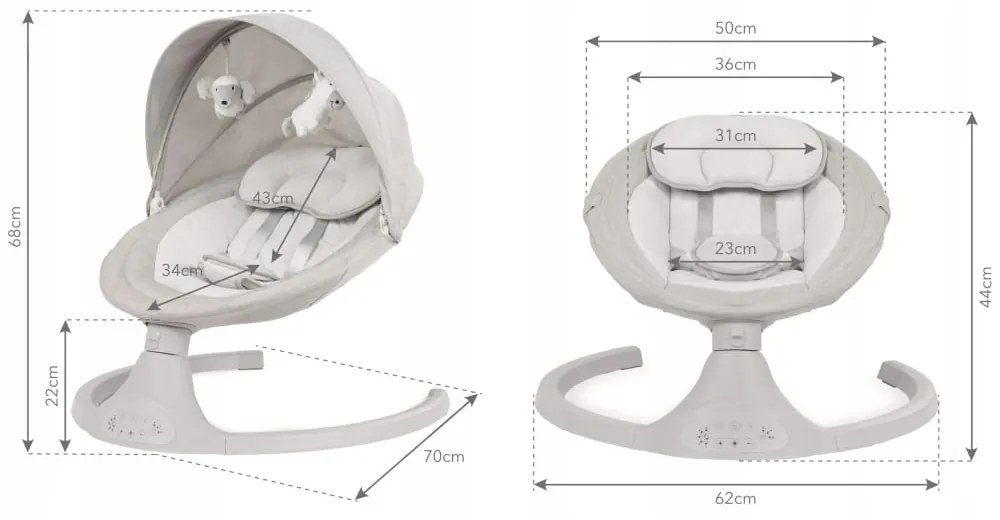ShopJK LEAGĂNEL ELECTRIC KIDWELL LUXI LIGHT MELANGE