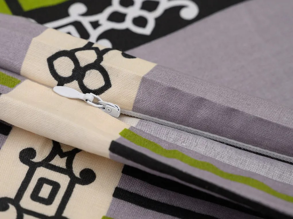 Set 2 bucati fete de perna decorative DANIELA 45x45 cm, verde