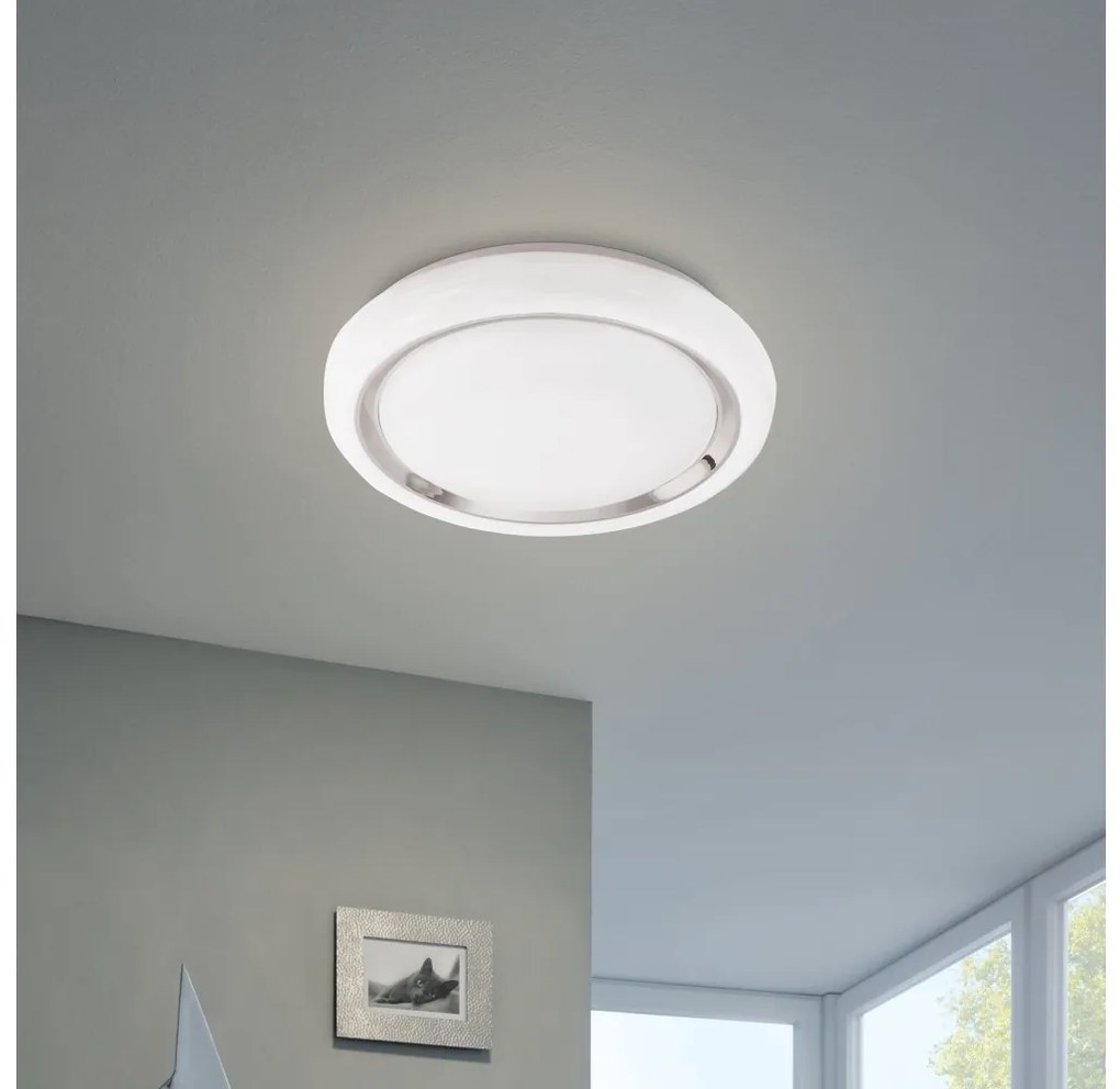Eglo 96686 - Plafonieră LED RGBW CAPASSO-C, dimabil, 17W, 230V