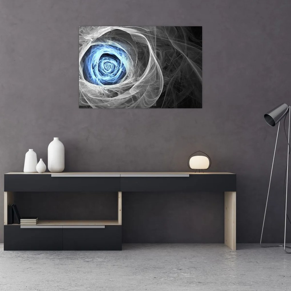 Tablou - Abstract Rose Blue (90x60 cm)