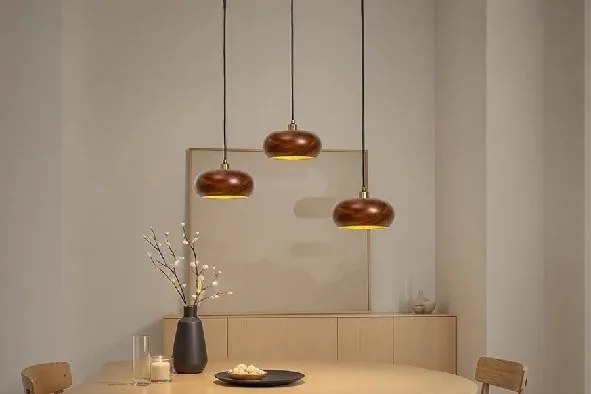 Lustra din lemn de salcam ALVA 25cm