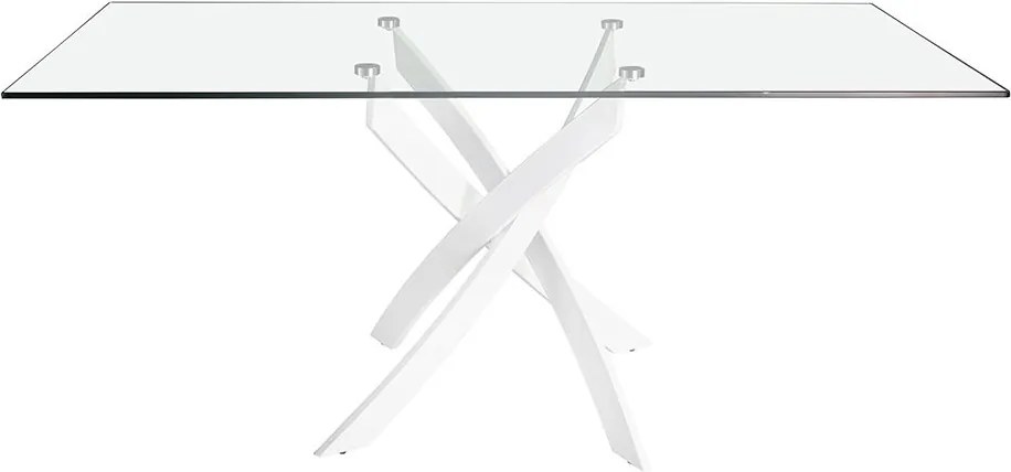 Masa dreptunghiulara design modern Veola alb, 150x95cm